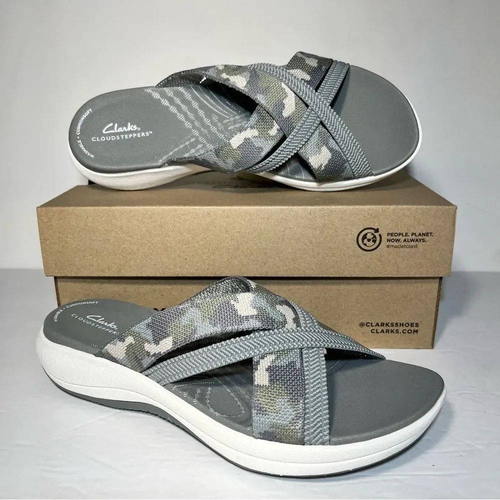 Clarks Cloudsteppers Mira Isle Sport Slide Sandals